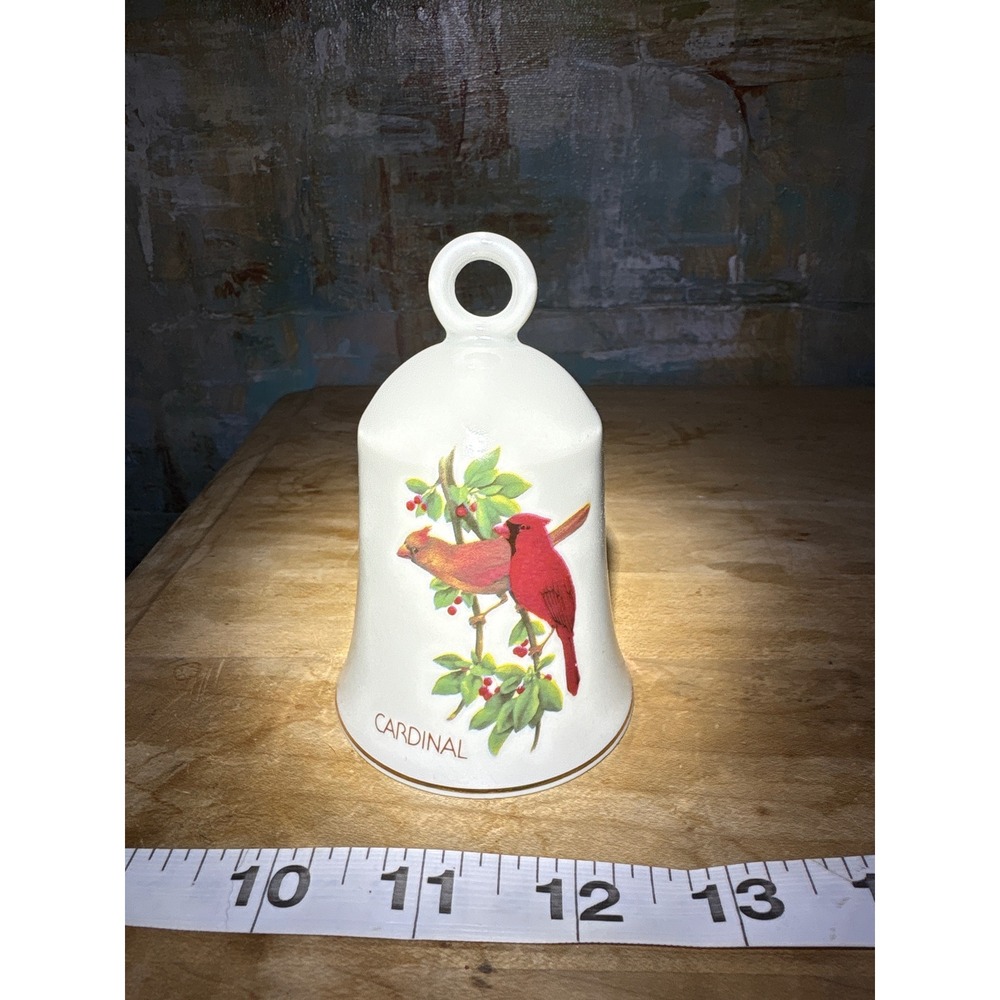 Vintage 1981 Designers Collection‎ Portraits in Flight Cardinal Porcelain Bell